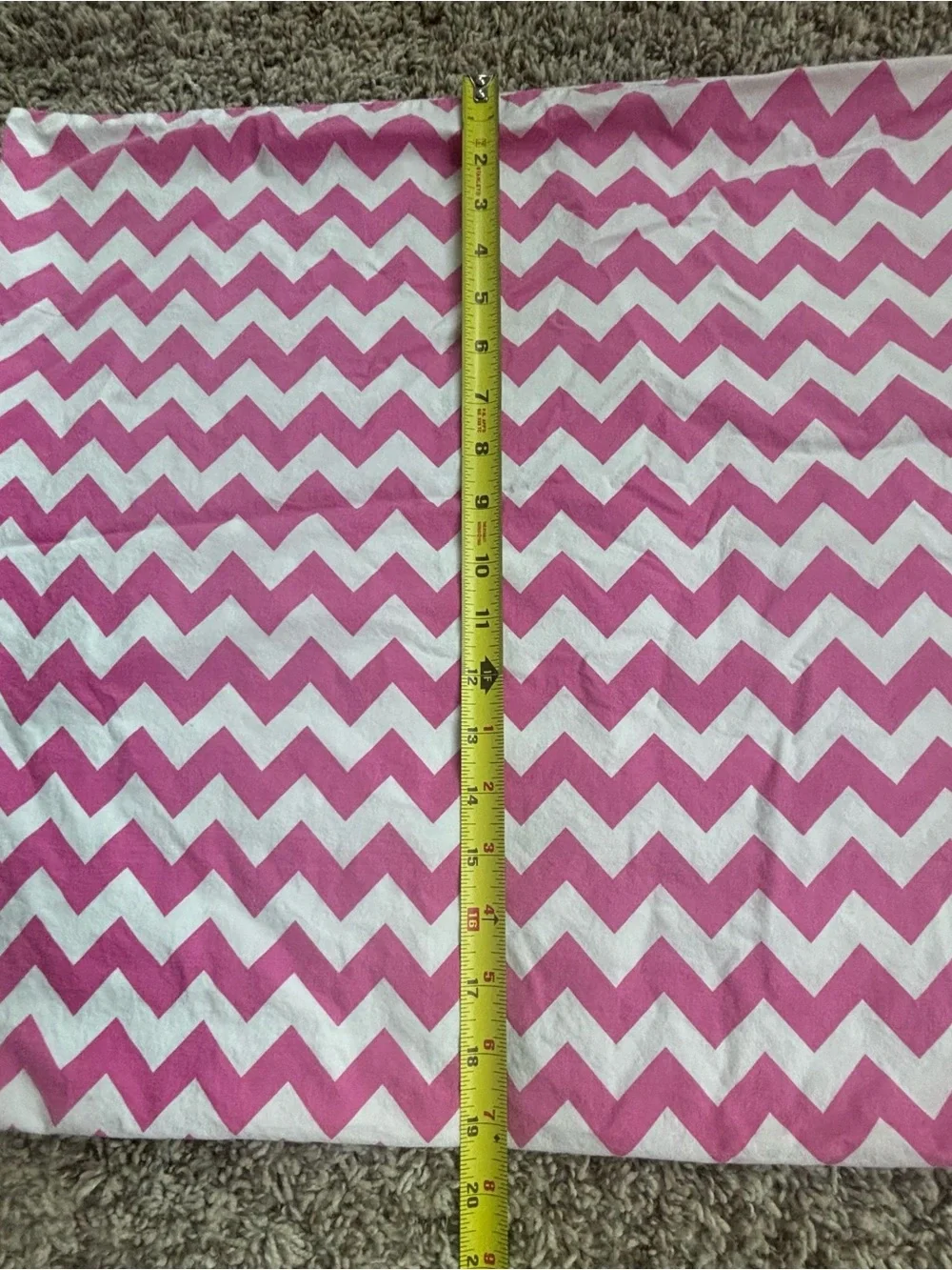 Pottery Barn Kids Pink and White Chevron Cotton Duvet Cover Set twin mint